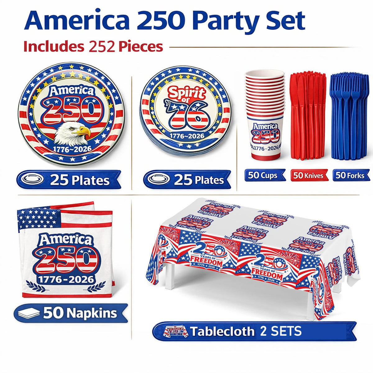 Bambluby USA flag cups for beverages at a patriotic party