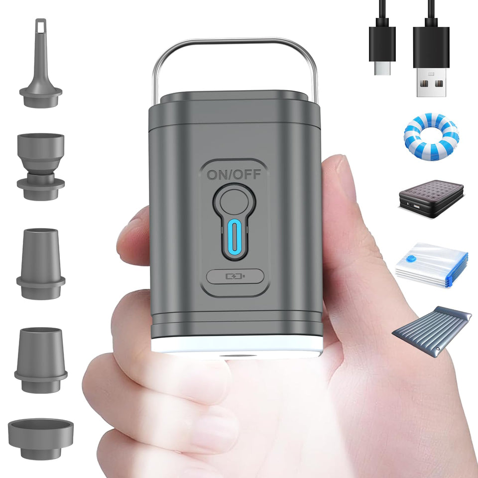 BAMCOO portable air pump in pocket size design for on the go inflating