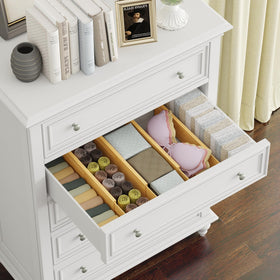 BAMEOS bamboo divider in wardrobe for cosmetics and accessories.