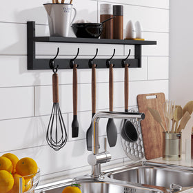 BAMEOS entryway storage solution keeps keys, hats, and umbrellas organized.