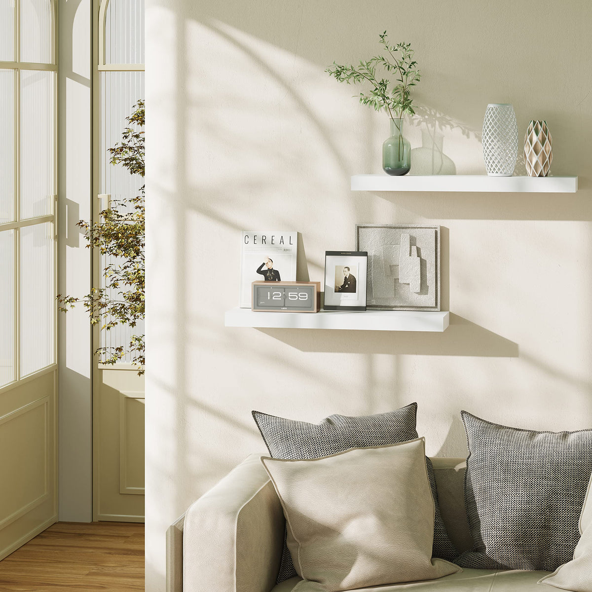 BAMEOS concealed support with bottom screw ensures secure mounting