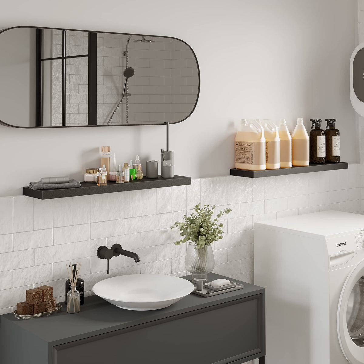 BAMEOS 31.5 inch shelf ideal for bedroom organization