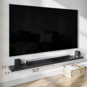 BAMEOS floating shelf with invisible brackets for a clean modern look