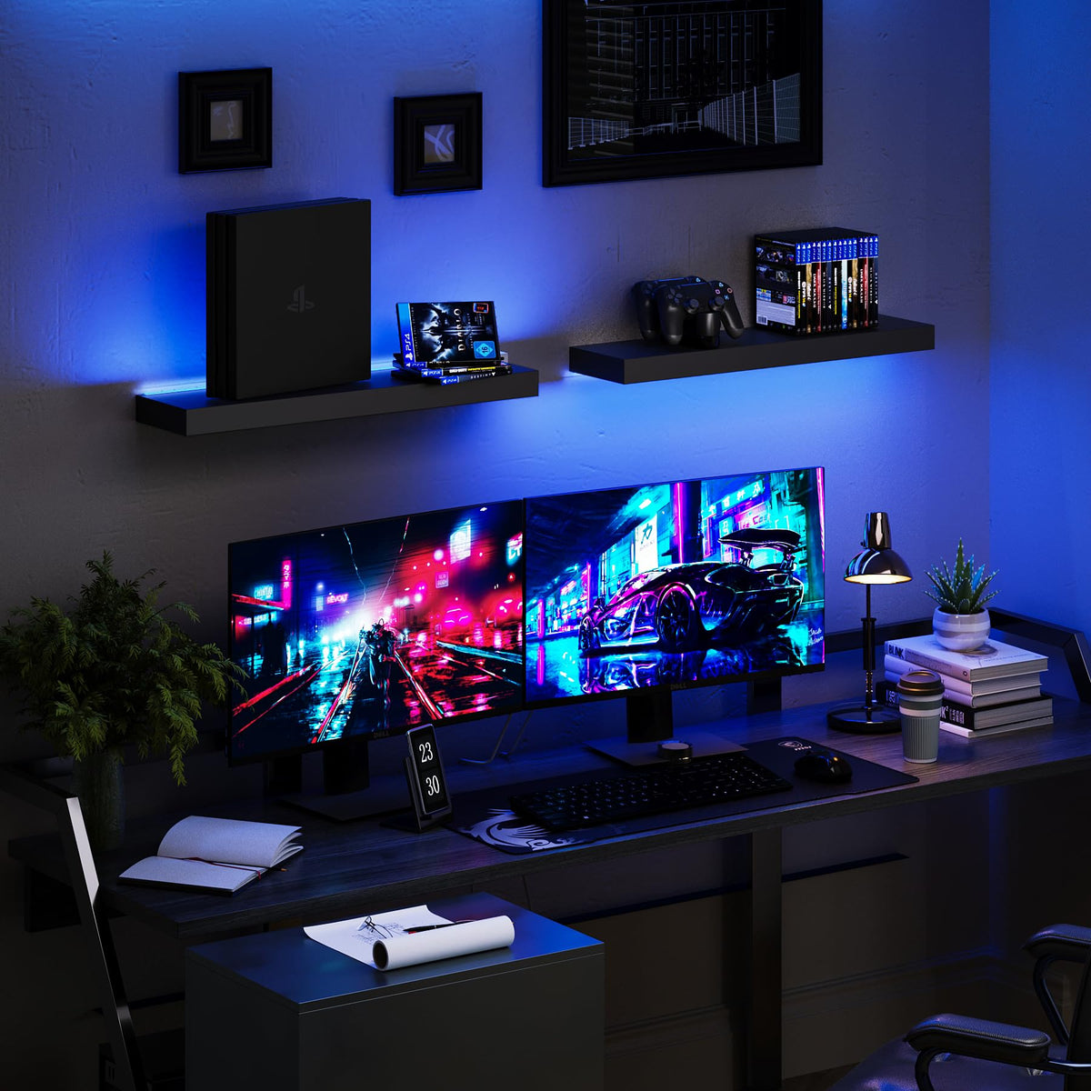 BAMEOS RGB mood lighting with color options for any room.