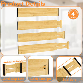 BAMEOS multifunctional drawer organizer for bathroom, dresser, or office.