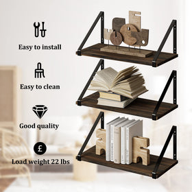 BAMEOS compact 15.7x8 inch shelf ready for small storage