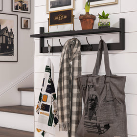 BAMEOS solid wood coat rack detail showing durable craftsmanship.