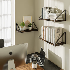BAMEOS triangle bracket in steel delivering sturdy support for shelves