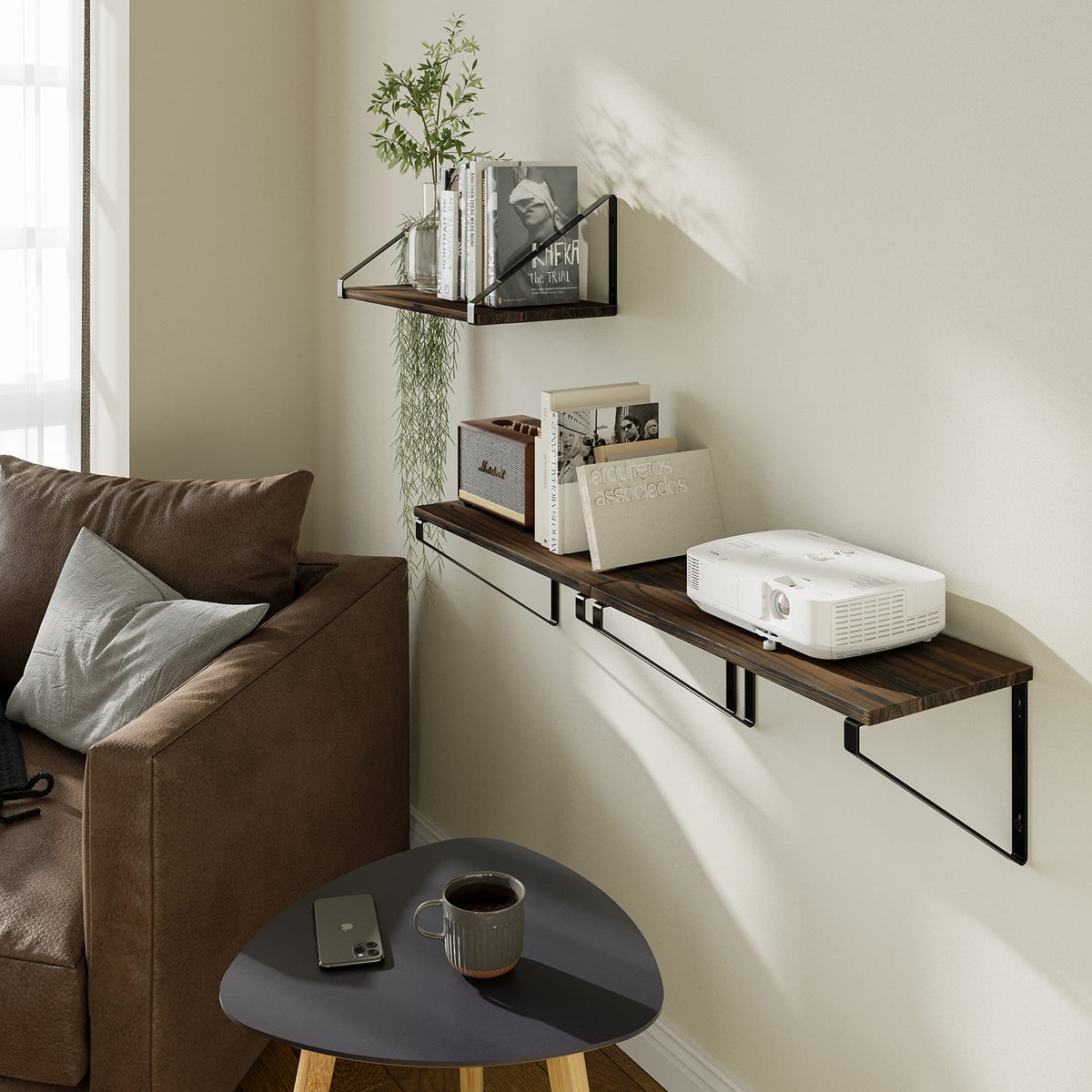 BAMEOS shelf installed with two methods for above or below mounting