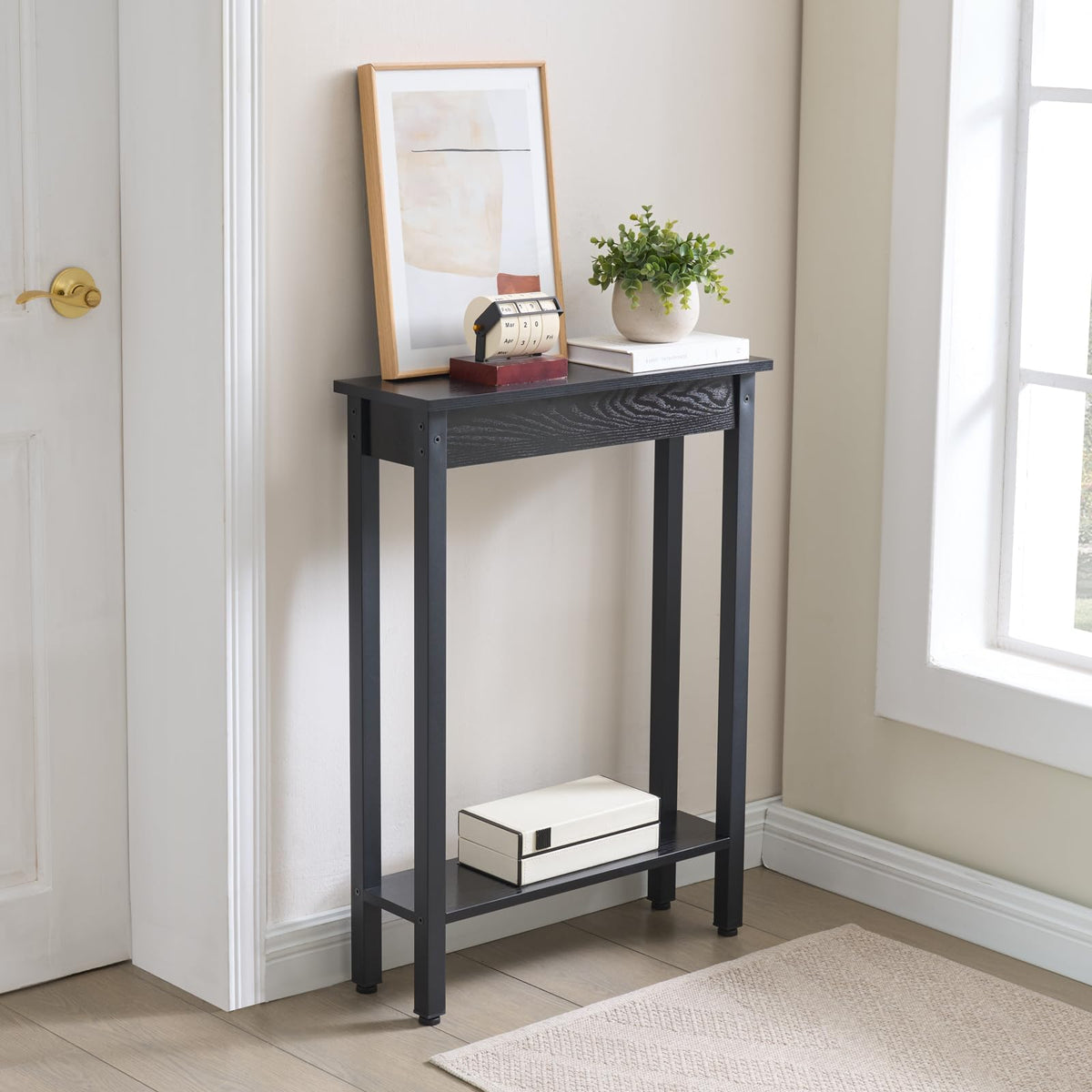 BAMGROW compact entryway table suited for plant display and daily essentials.