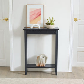 BAMGROW narrow console near kitchen counter adds extra workspace.