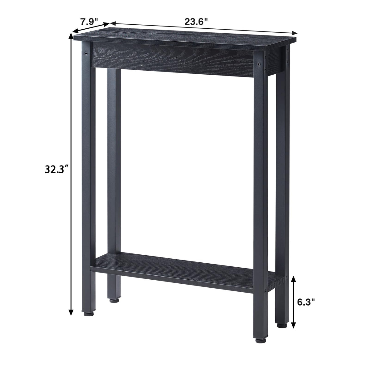 BAMGROW sturdy slim table with adjustable feet on uneven floors.