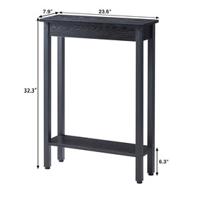 BAMGROW sturdy slim table with adjustable feet on uneven floors.
