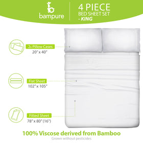 BAMPURE Pillowcases closeup with overlapping closures for secure nightly pillow support.