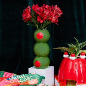 Ban.do Olive Vase desk-decor; perfect for small plants or colorful brushes.