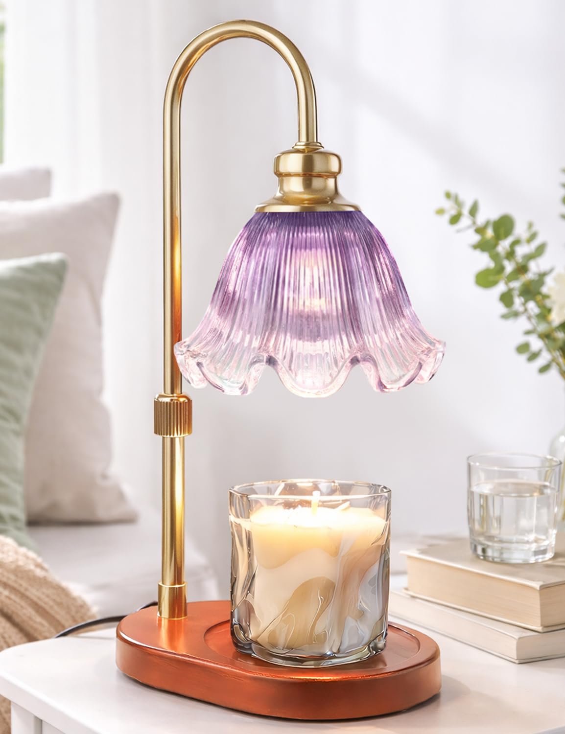 Banbanda Candle Warmer Lamp with Timer, sleek unit for flame-free fragrance experience.