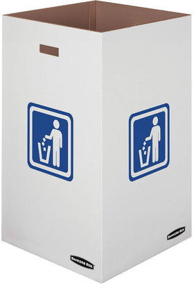Bankers Box 10-pack fold-flat for compact storage after events