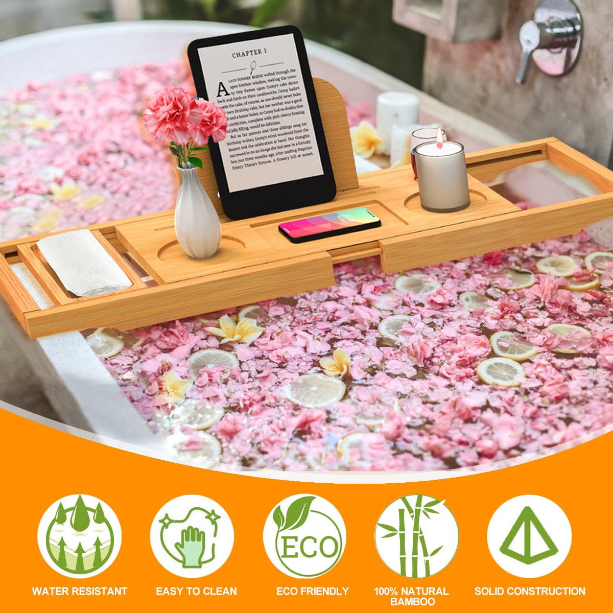 Banlilu gift-ready bath tray, a thoughtful present for loved ones