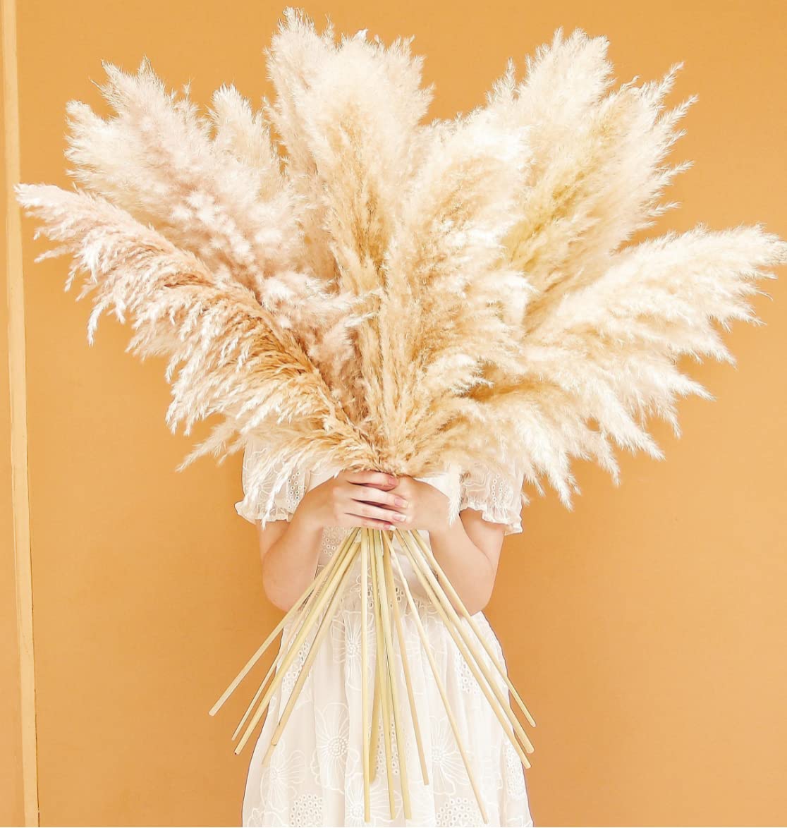 Bannifll farmhouse decor pampas grass adds rustic charm