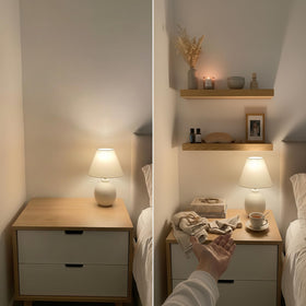 Baobab Workshop room decor floating display elevates living spaces with simple, elegant storage.