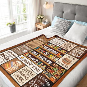 BAOERN Librarian Gift Blanket wrapped, ideal present for book lovers and students.