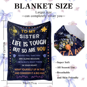BAOERN sister blanket draped over chair creating cozy home vibe