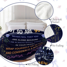 BAOERN sister blanket ready as a thoughtful present for sister occasions