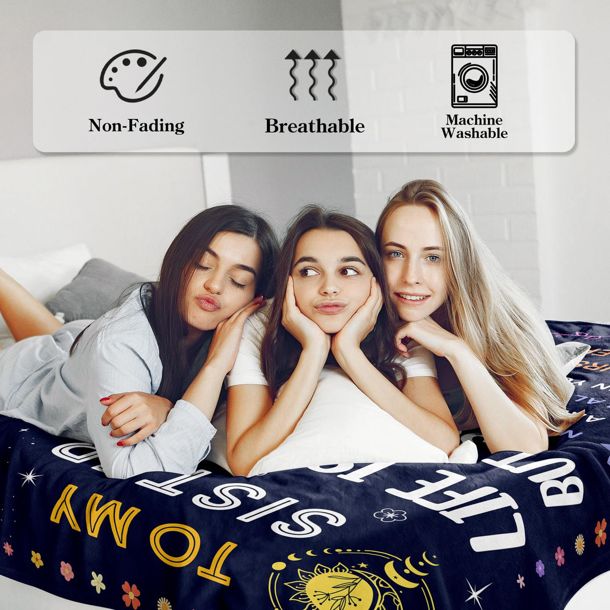 BAOERN sister gift birthday scene on a sofa with warm ambiance