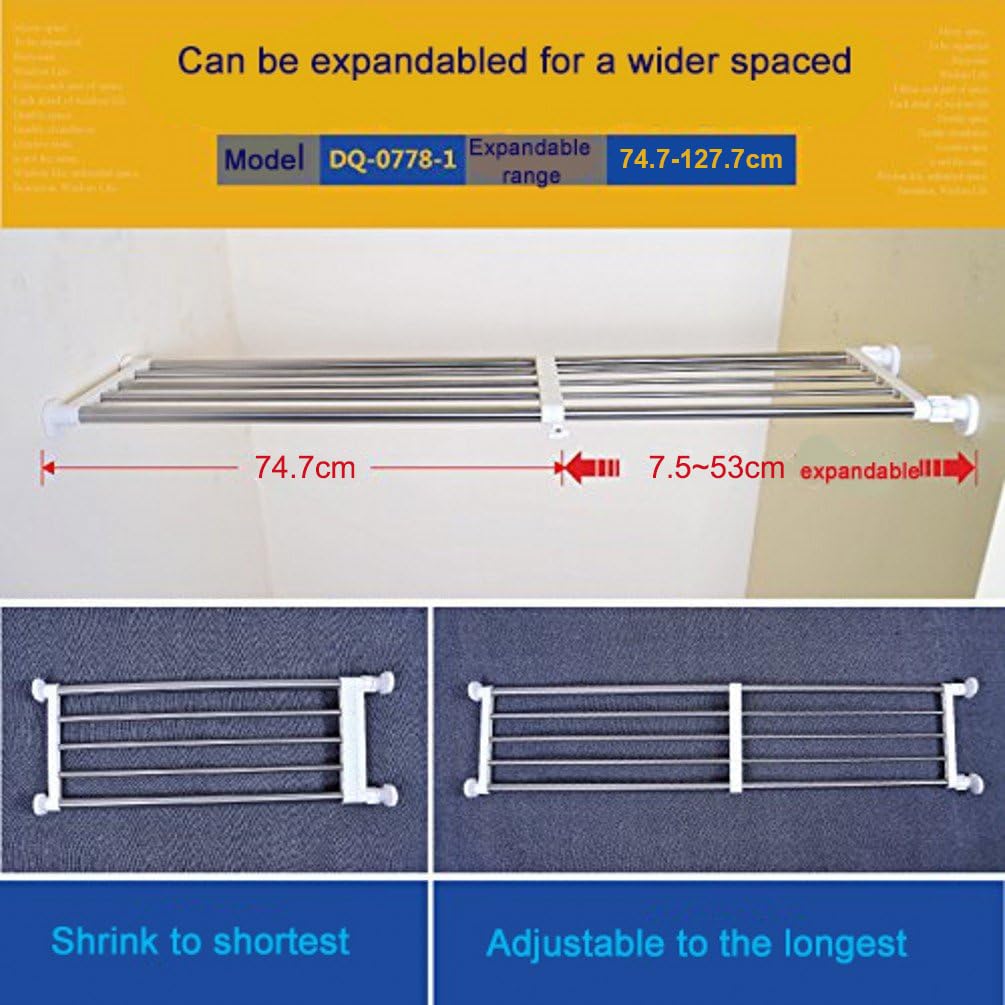 BAOYOUNI adjustable length rod assembly for versatile closet setup