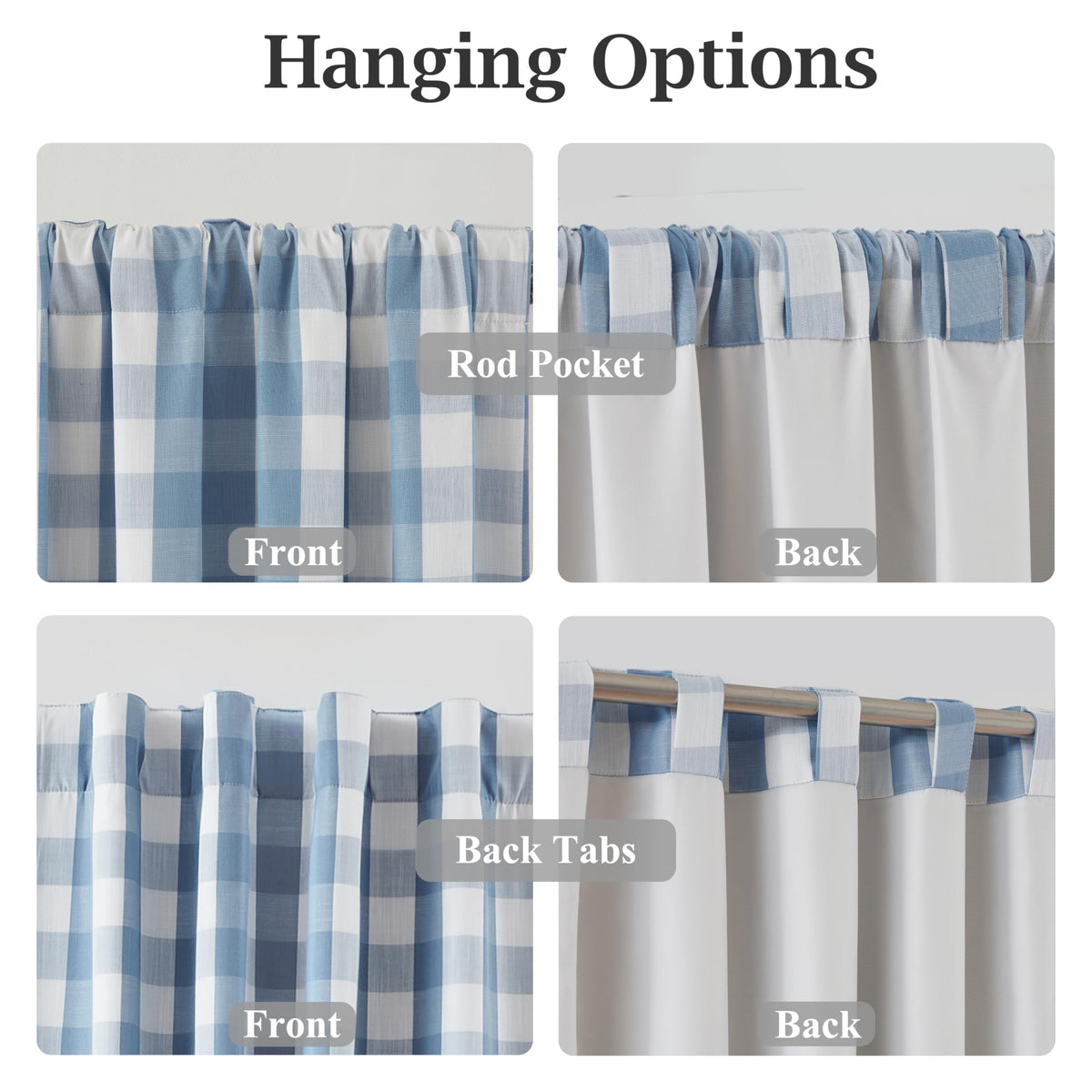 Bapawfish buffalo plaid curtain ideal for nursery decor and soft light.