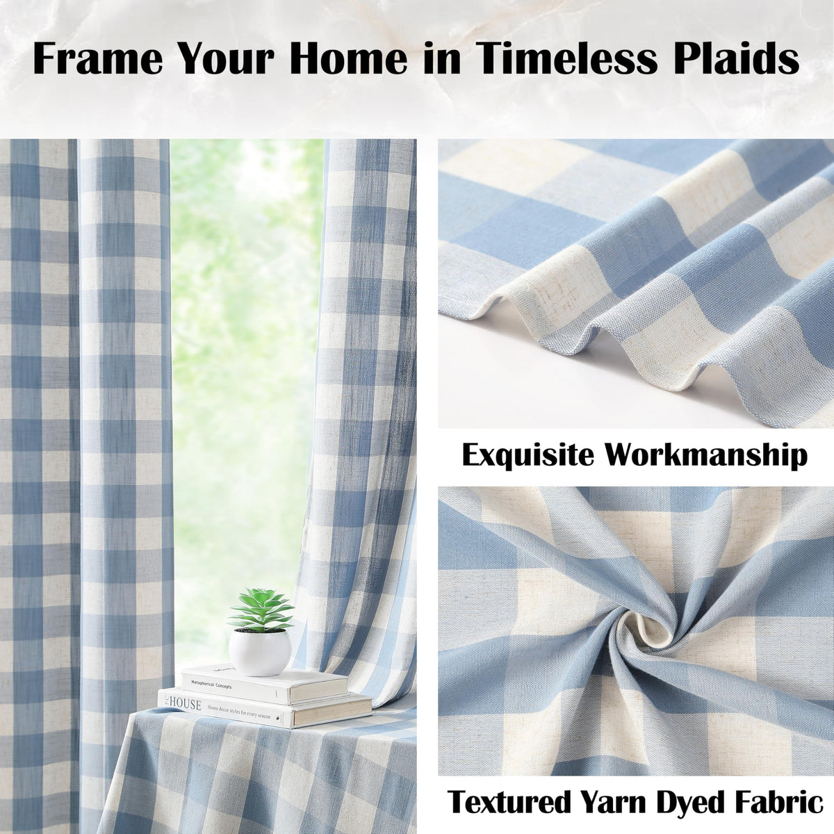 Bapawfish close-up plaid texture showcases durable woven fabric.