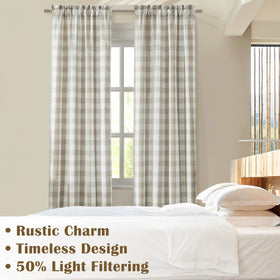 Bapawfish easy-care curtain panel, machine washable for convenient upkeep