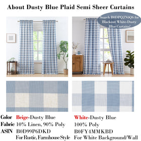 Bapawfish rod-pocket curtains offer soft light filtering for living rooms.