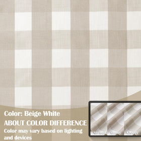 Bapawfish rustic farmhouse curtain panel enhances privacy while letting gentle light through