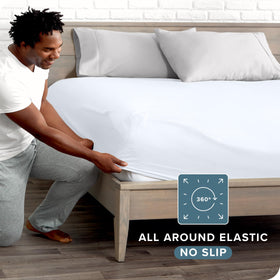 Bare Home 1800 microfiber close-up shows ultra-soft, durable weave for everyday comfort.