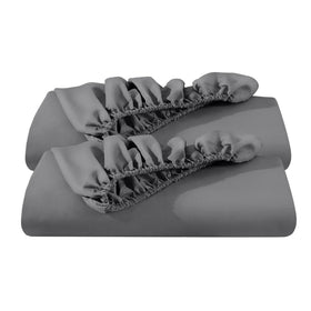 Bare Home 2-pack king fitted bottom sheet on a mattress for secure fit