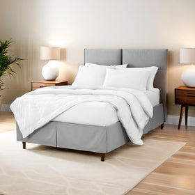 Bare Home taupe color adds subtle layering to bedding.