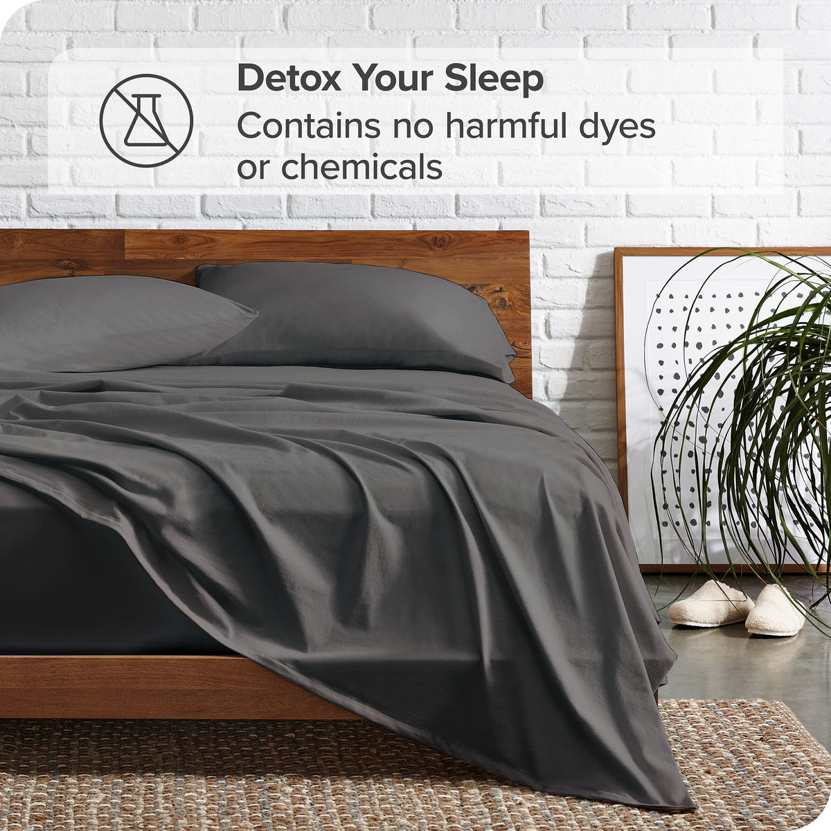 Bare Home available in a broad color range to match any bedroom.