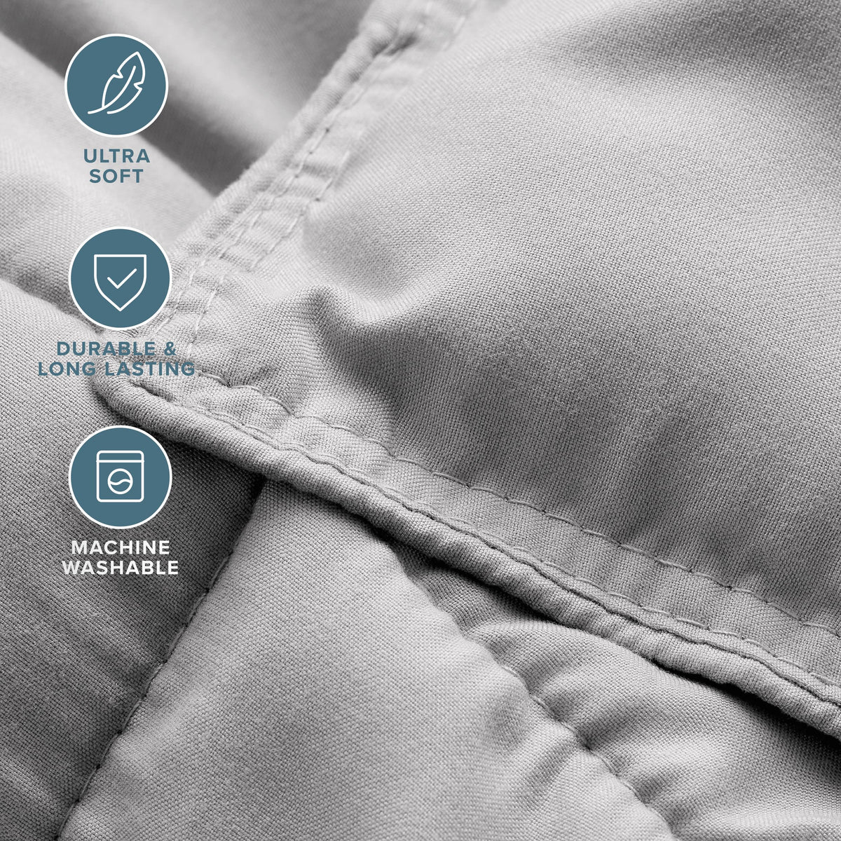 Bare Home easy-care comforter is simple to machine wash and quick to dry