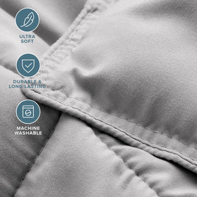 Bare Home easy-care comforter is simple to machine wash and quick to dry