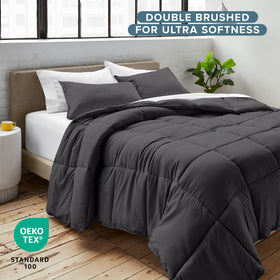 Bare Home comforter set all-season warmth visual for year-round use.