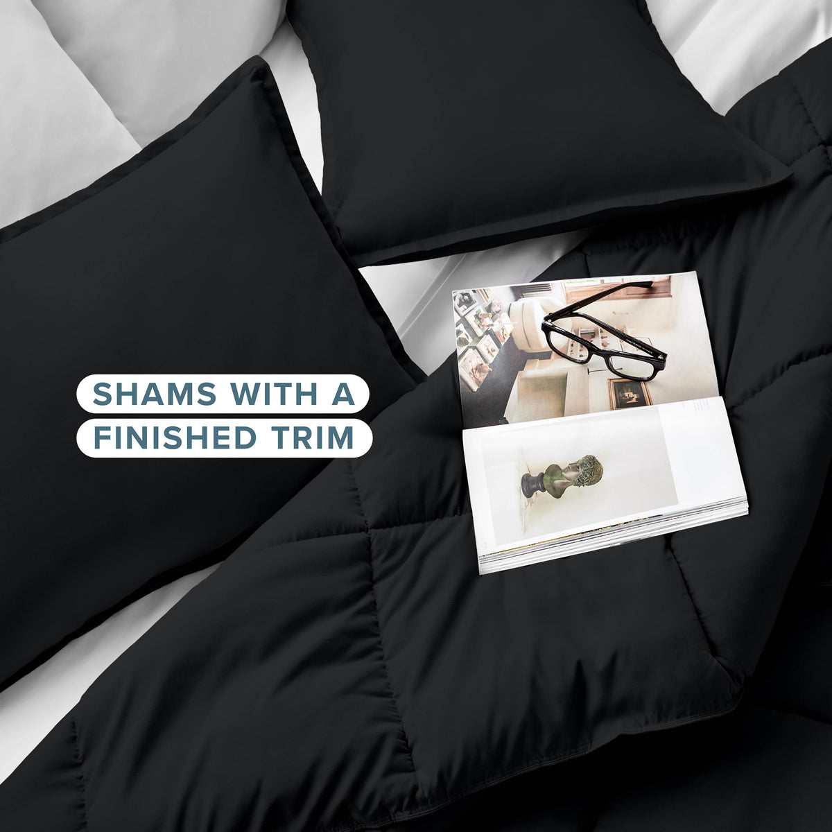 Bare Home queen all-season warmth displayed on bed for year-round comfort.