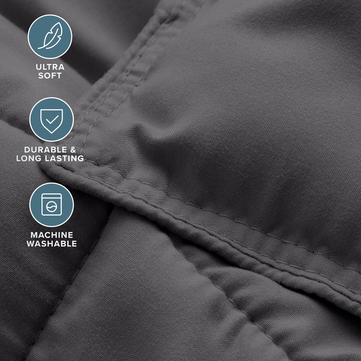 Bare Home comforter set reversible sides demonstrated for versatile styling options.