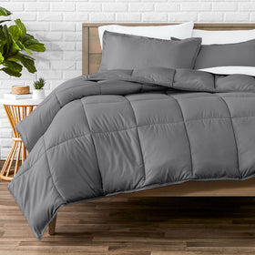 Bare Home queen ultra-soft comforter top view shows premium fabric for all-season comfort.