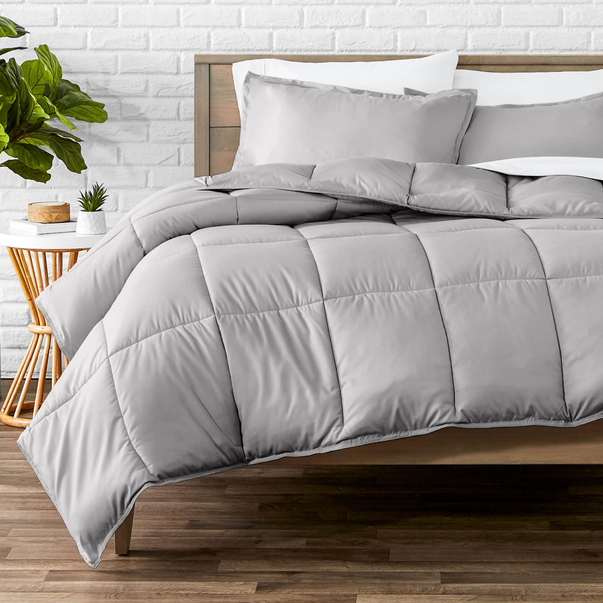 Bare Home queen ultra-soft comforter in plush fabric for year-round warmth