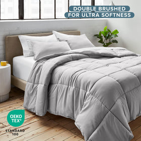 Bare Home includes two matching pillow shams for a complete bed setup