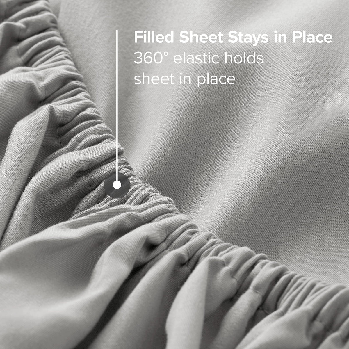 Bare Home deep pockets ensure a secure fit on taller mattresses.