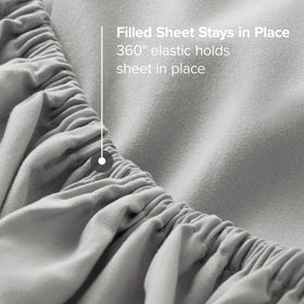 Bare Home deep pockets ensure a secure fit on taller mattresses.