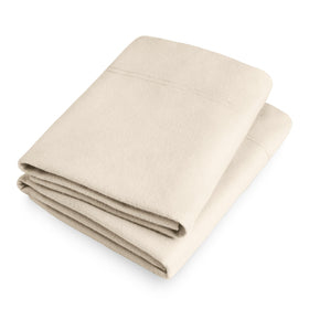 Bare Home flannel king pillowcase sand packaging, compact set ready for gifting or storage
