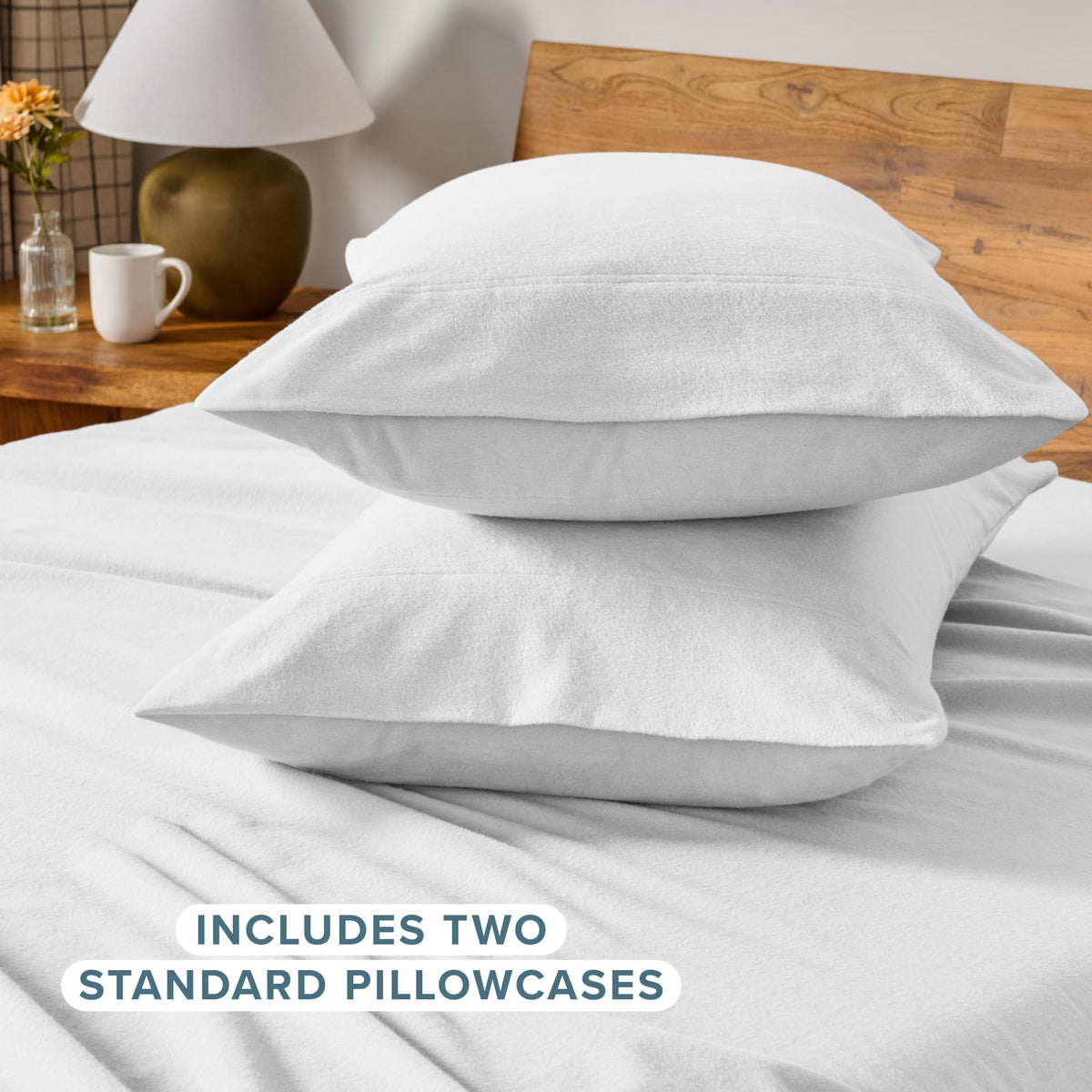 Bare Home pillowcase seam detail demonstrates durable stitching and lasting quality